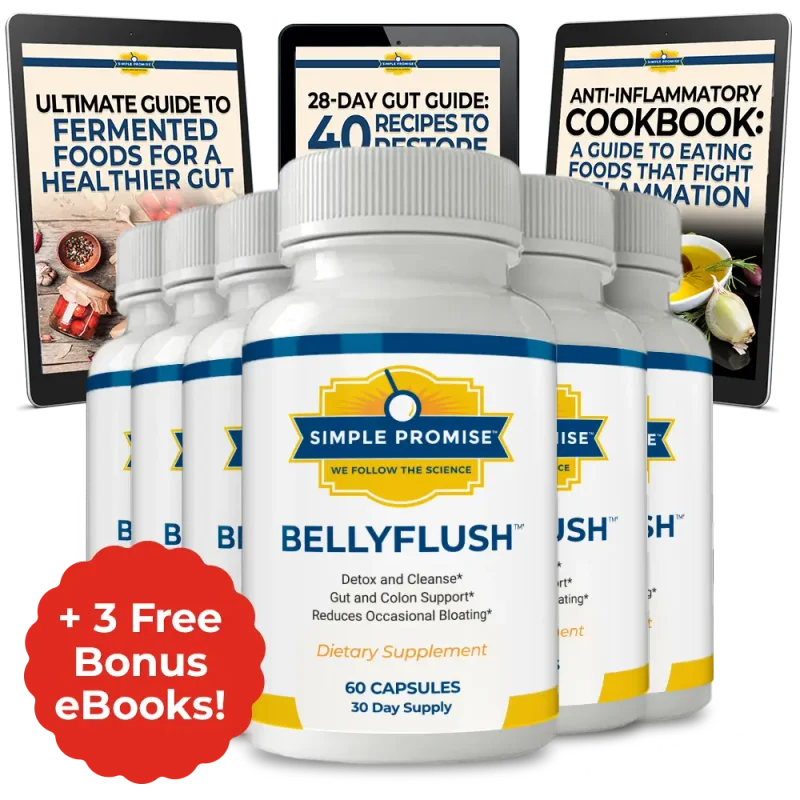 BellyFlush Natural Weight Management Formula — 6 Bottle / 180 Day Pack